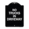 Signmission Driveway No Trucks in Driveway Heavy-Gauge Aluminum Architectural Sign, 24" x 18", BS-1824-24124 A-DES-BS-1824-24124 - alternate 1